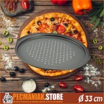 12550 Plech na pizzu s nepriľnavým povrchom 33cm PERFECT HOME